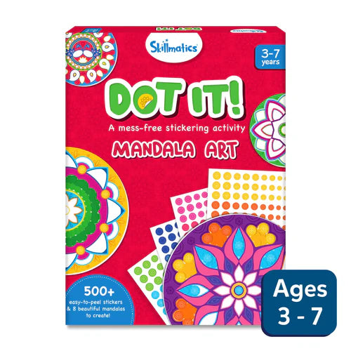 SKILLMATICS Dot it! - Mandala Art | No Mess Sticker Art (ages 3-7)