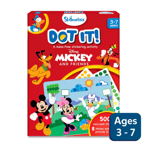 SKILLMATICS Dot it! - Mickey And Friends | No Mess Sticker Art (ages 3-7)