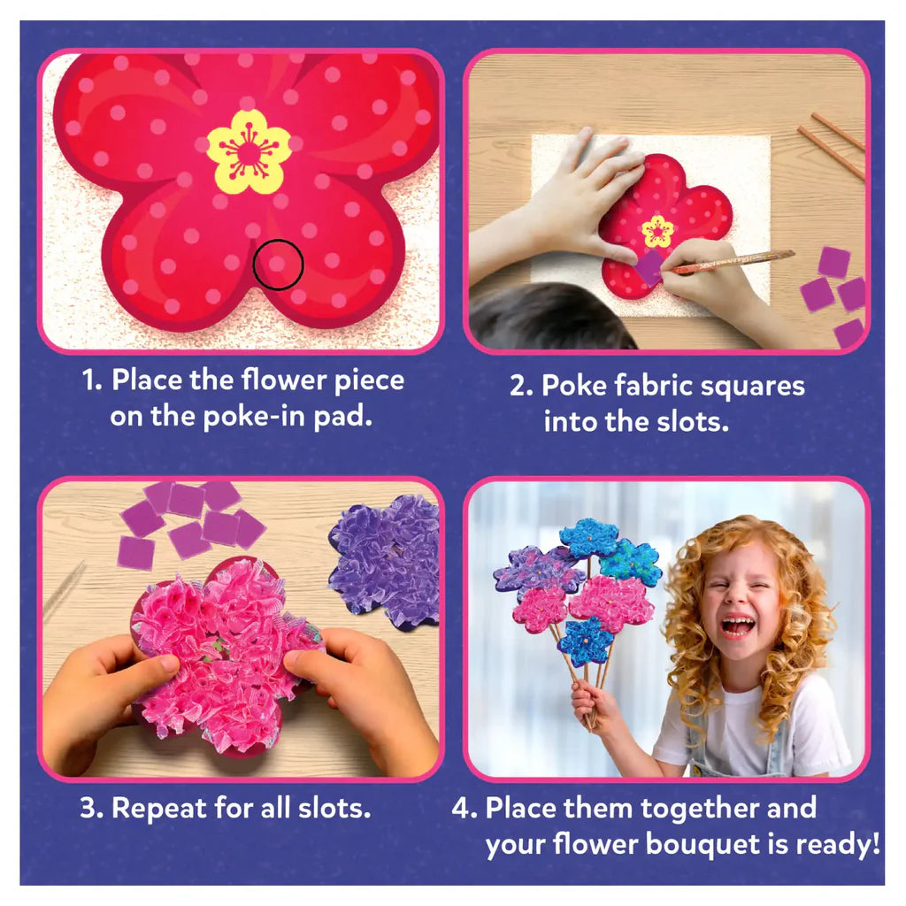 SKILLMATICS Poke-in Art: Flower Bouquet | No Mess Art for Kids (ages 4-9)