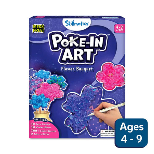 SKILLMATICS Poke-in Art: Flower Bouquet | No Mess Art for Kids (ages 4-9)