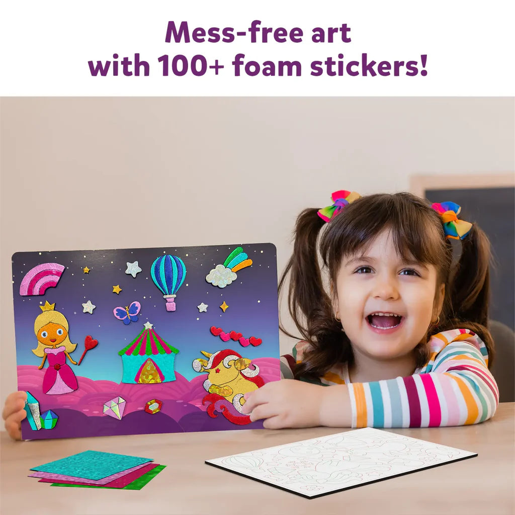 SKILLMATICS Foil Fun: Unicorns & Princesses | No Mess Art Kit (ages 4-9)