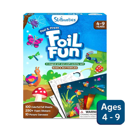 SKILLMATICS Foil Fun: Bugs & Butterflies | No Mess Art Kit (ages 4-9)