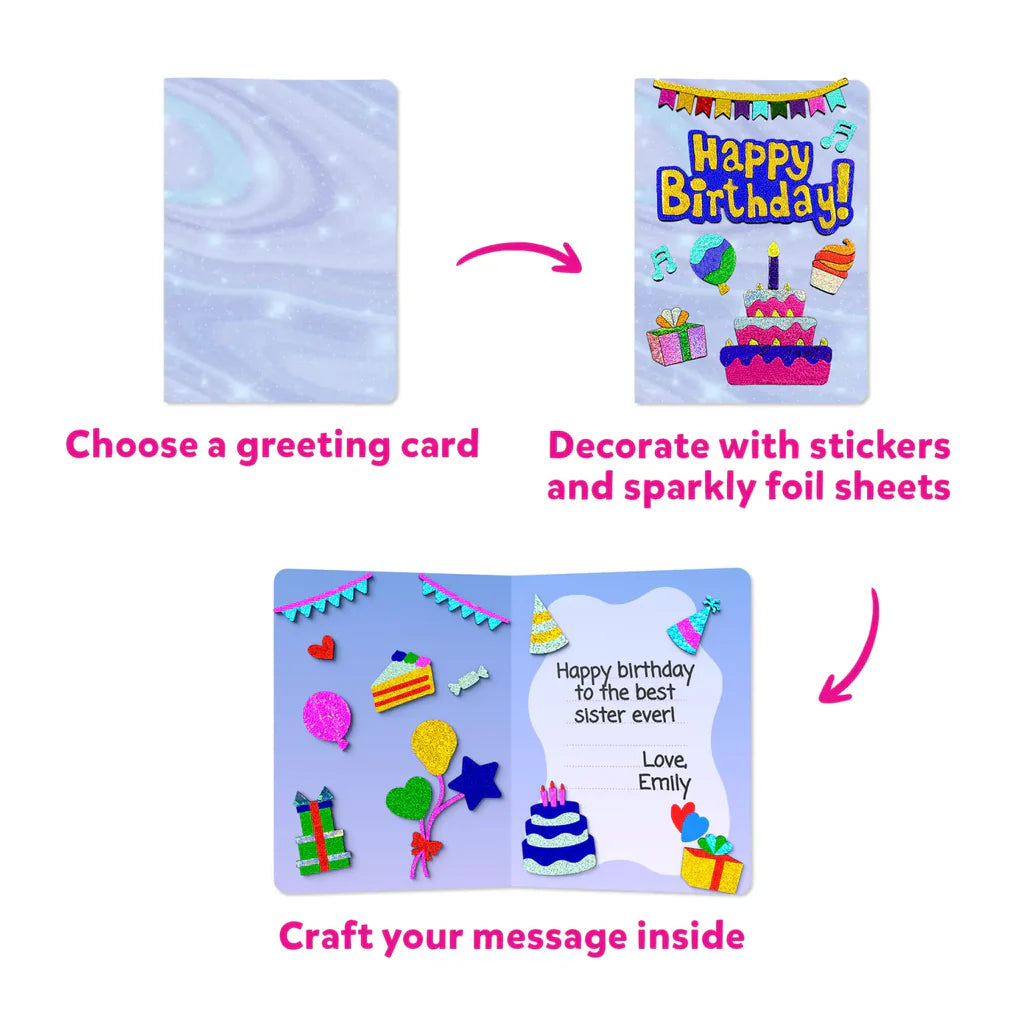 SKILLMATICS Foil Fun: Card Making Set | No Mess Art Kit (ages 4-9)