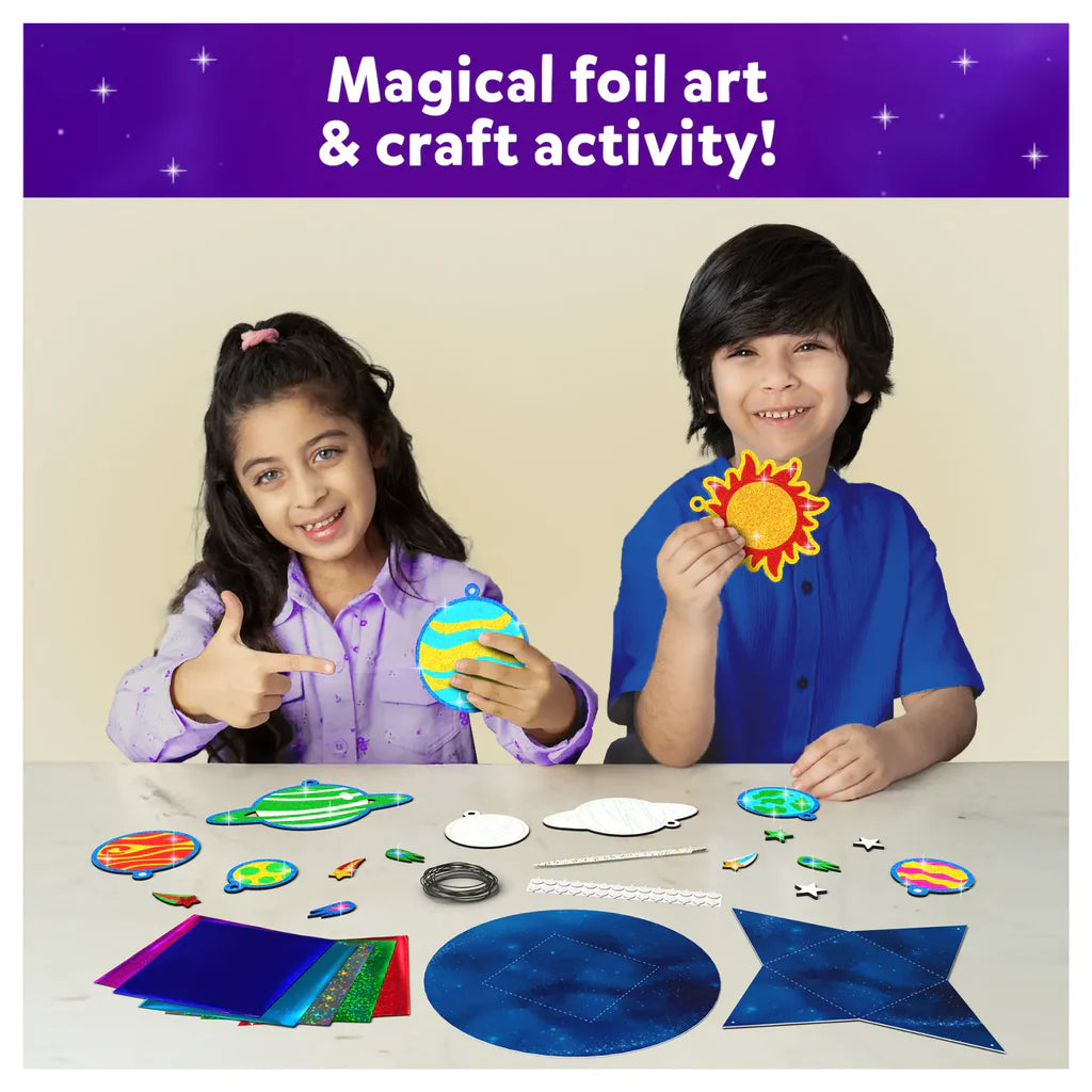 SKILLMATICS Foil Fun: Solar System | No Mess Art Kit (ages 4-12)