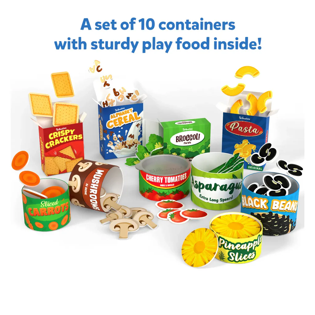 SKILLMATICS Grocery Set | Play Food for Realistic Pretend Play (ages 3-7)