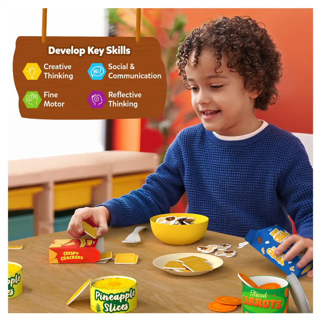 SKILLMATICS Grocery Set | Play Food for Realistic Pretend Play (ages 3-7)