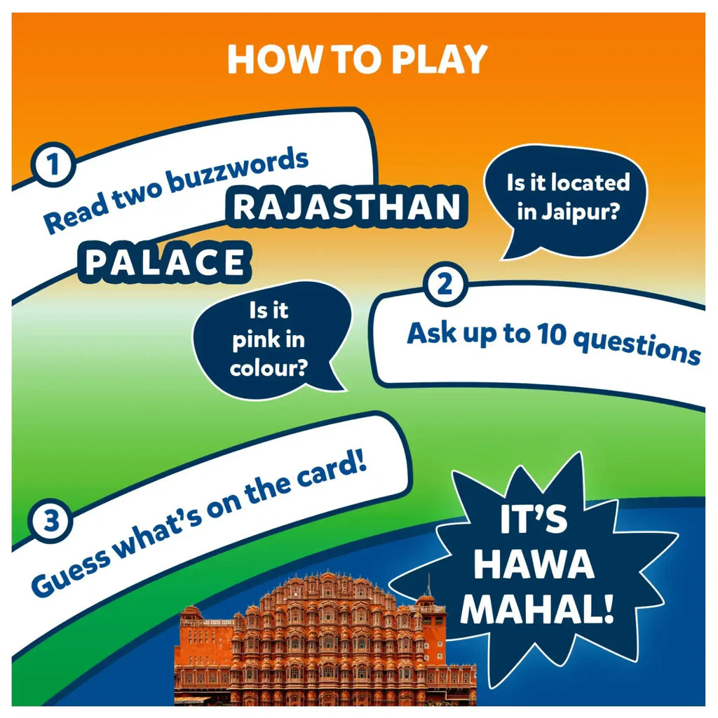 SKILLMATICS Guess in 10: Wonders of India | Trivia card game (ages 8+)