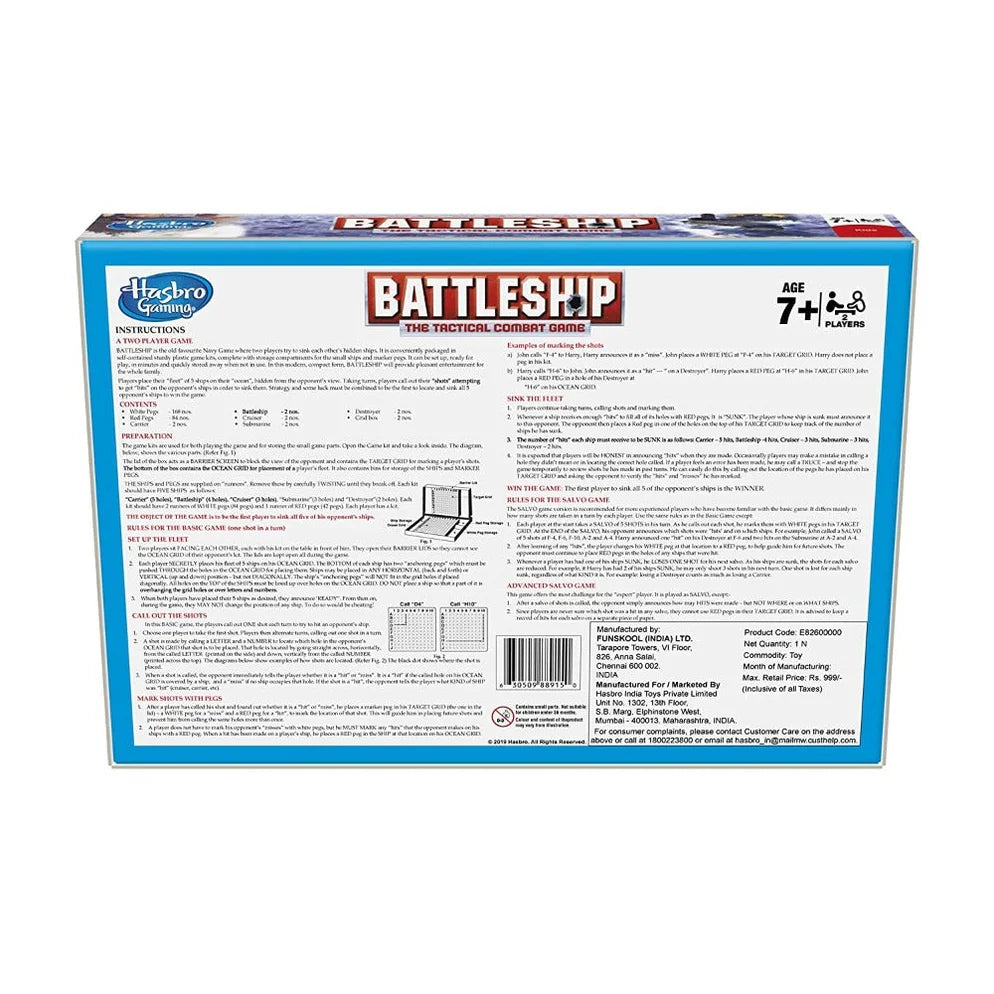 Hasbro Gaming Battleship Board Game Classic Strategy Game