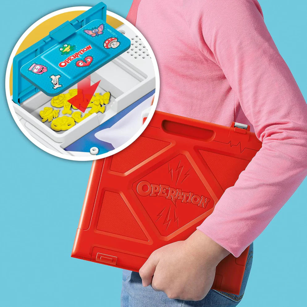 Hasbro Operation Electronic Board Game with All-in-One Carrying Case