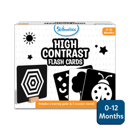 SKILLMATICS High Contrast Flash Cards for Infants (0-12 months)