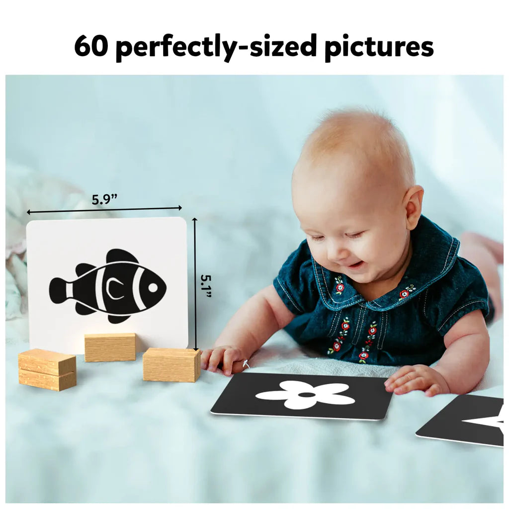SKILLMATICS High Contrast Flash Cards for Infants (0-12 months)