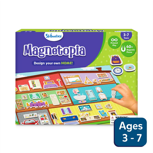 SKILLMATICS Magnetopia - Design Your Own Home | Interactive Pretend Play Set (ages 3-7)