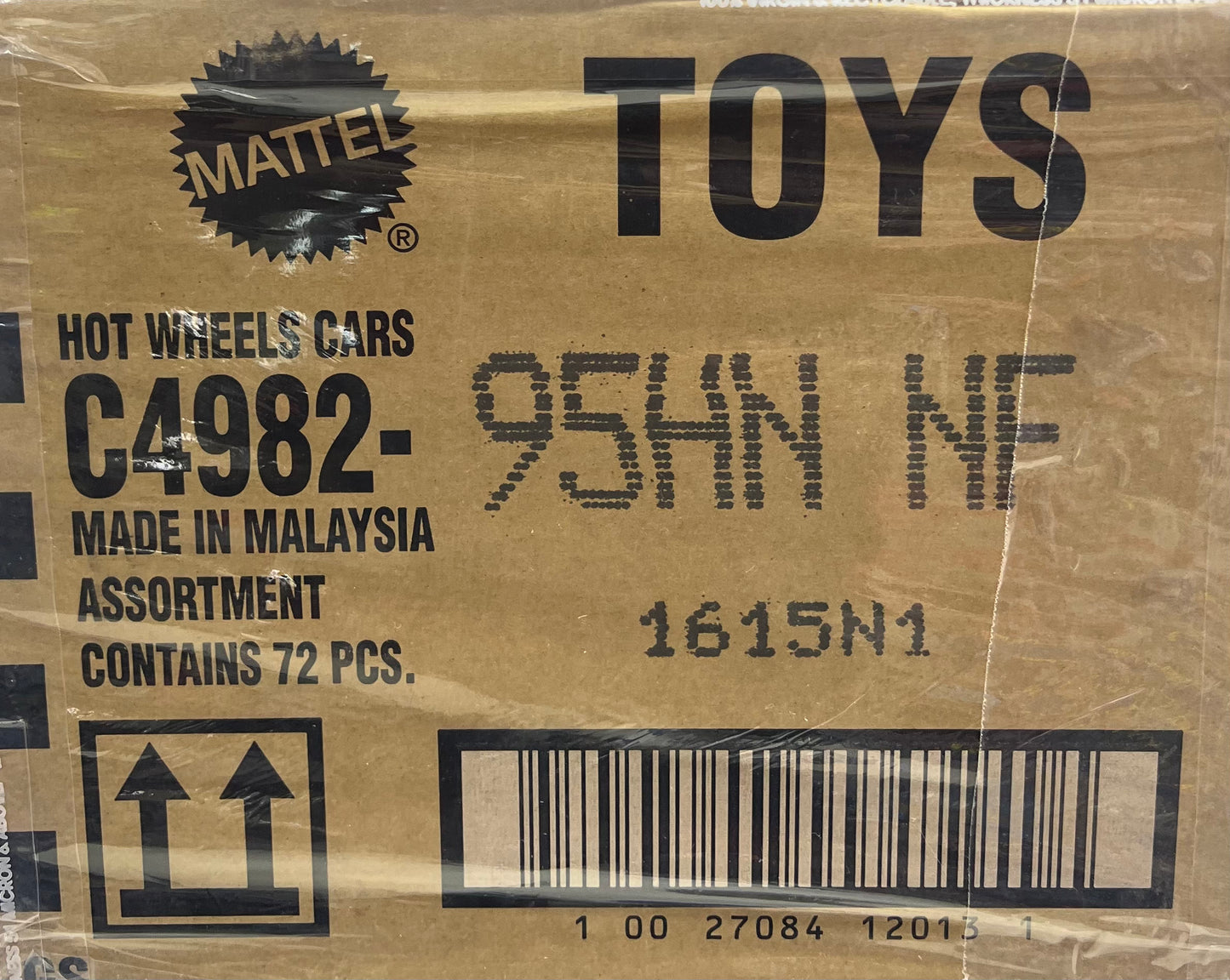 Hot Wheels 2025 Factory-Sealed Case N (95HN NF) – 72 Die-Cast Cars by Mattel (Brand New Box)