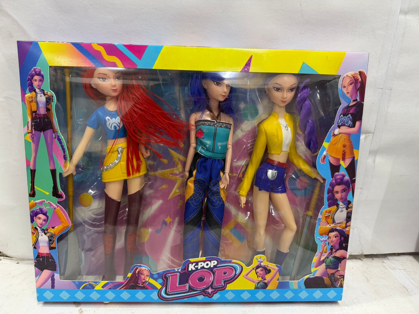 K-Pop Demon Hunters Anime-Style 3-Figure Set (BIG SIZE )– Fantasy Warrior Characters Collectible Pack