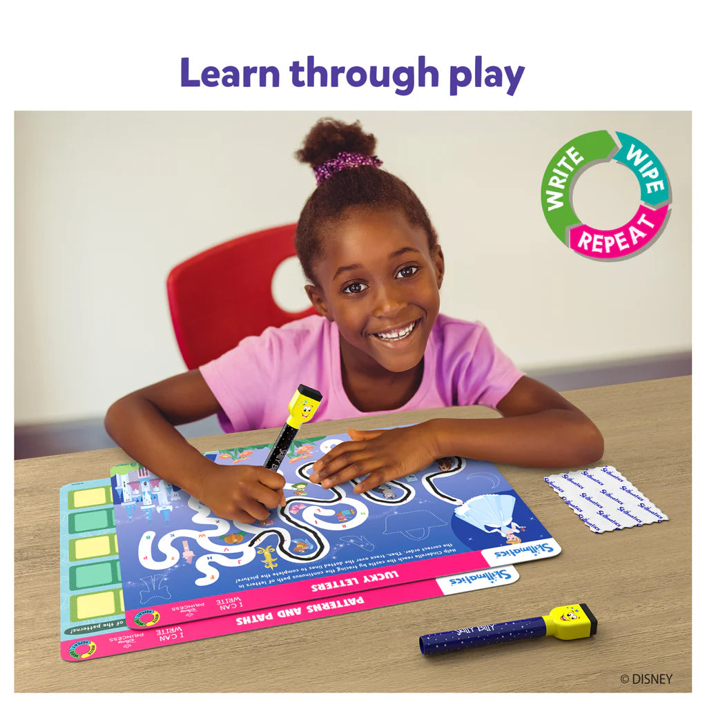 SKILLMATICS I Can Write Disney Princesses | Reusable Activity Mats (ages 3-6)