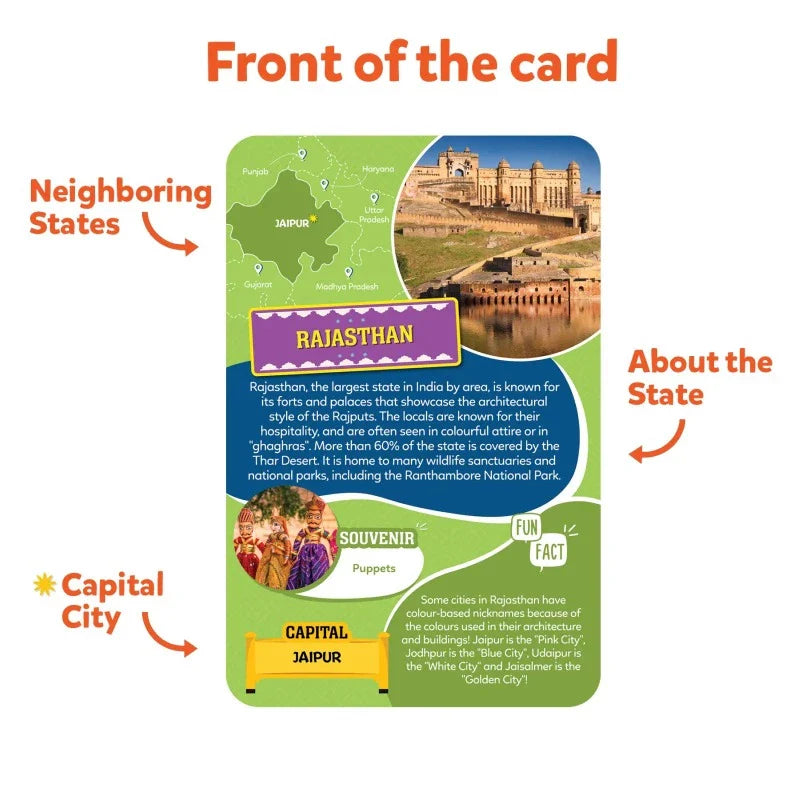 SKILLMATICS India Map Puzzle | Floor Puzzle & Game (ages 6-12)