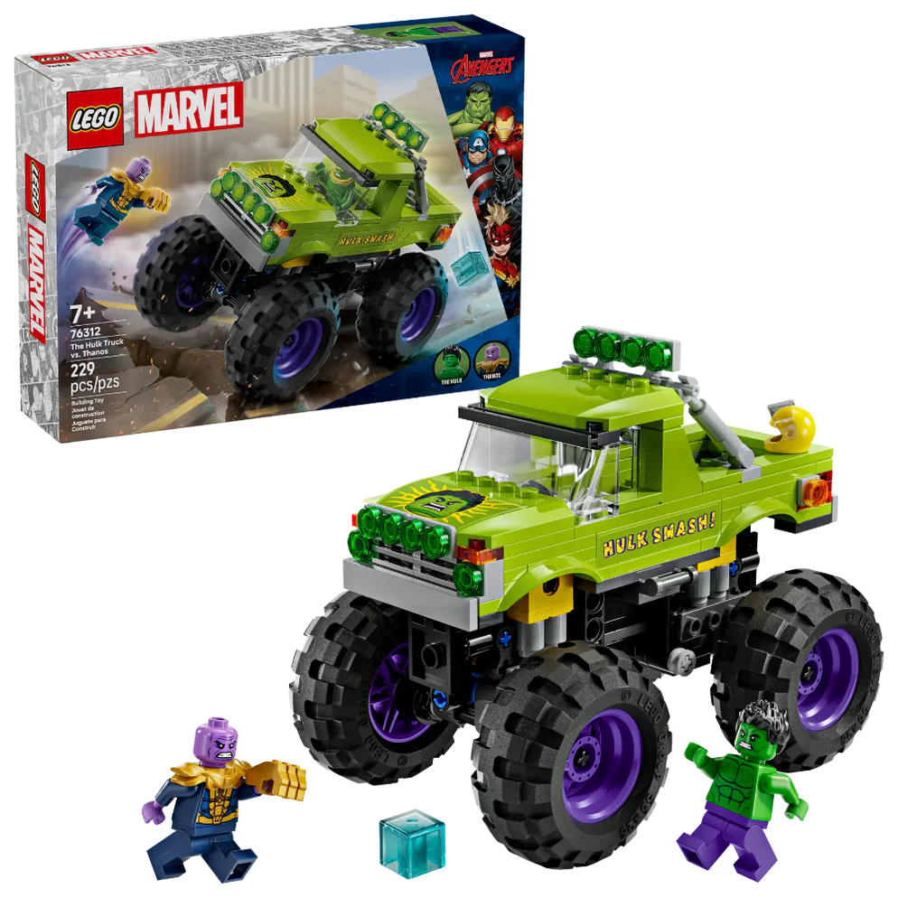 Lego Marvel The Hulk Truck vs. Thanos 76312