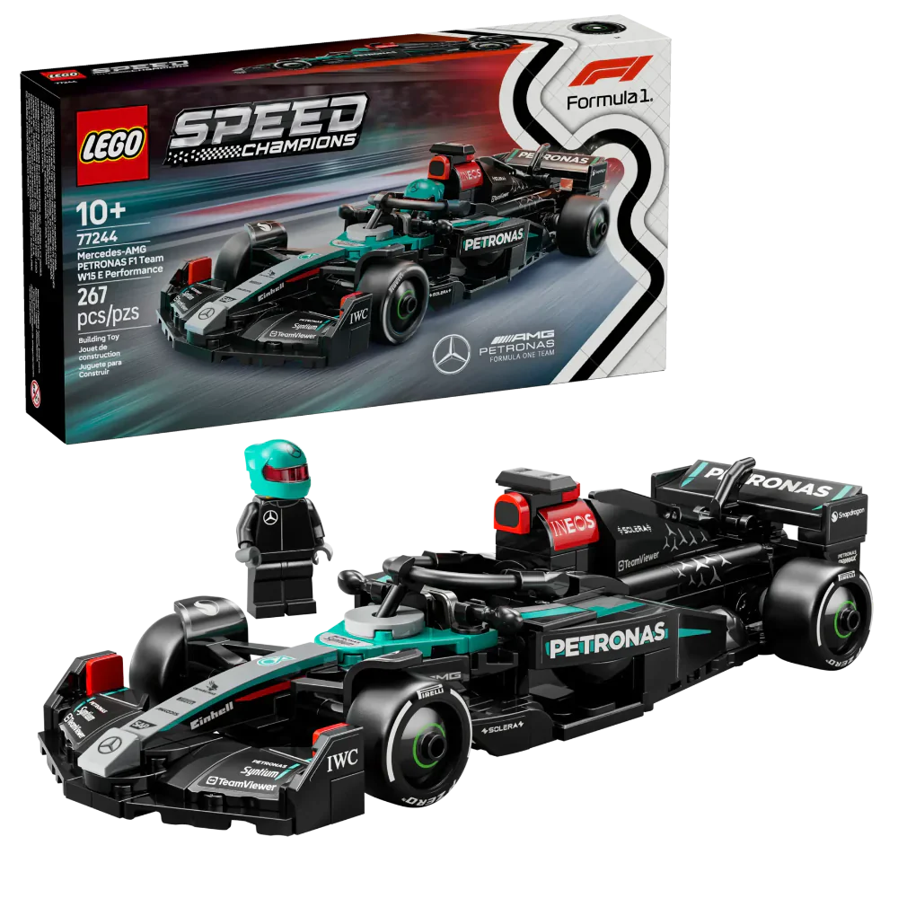 LEGO 77244 Speed Champions Mercedes-AMG F1 W15 Race Car (267 Pieces)