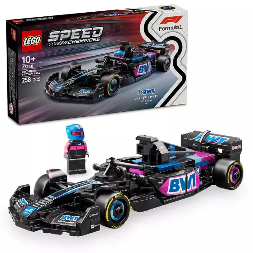 LEGO 77248 Speed Champions BWT Alpine F1 Team A524 Race Car (258 Pieces)