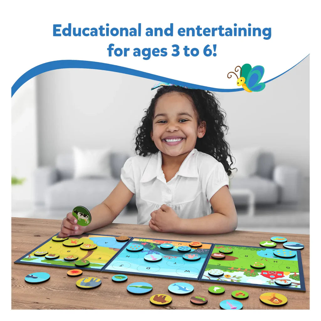 SKILLMATICS Letters, Numbers & Animals | Magnetic Matching Activity (ages 3-6)