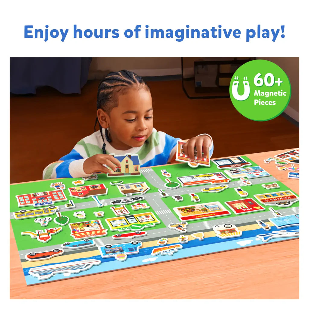 SKILLMATICS Magnetopia - Design Your City | Interactive Pretend Play Set (ages 3-7)