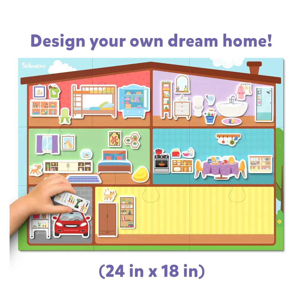 SKILLMATICS Magnetopia - Design Your Own Home | Interactive Pretend Play Set (ages 3-7)