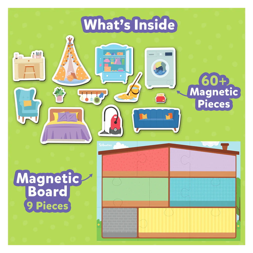 SKILLMATICS Magnetopia - Design Your Own Home | Interactive Pretend Play Set (ages 3-7)