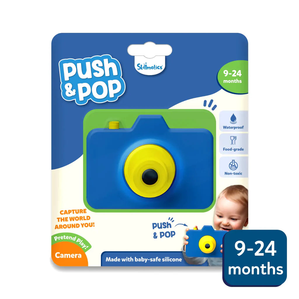 SKILLMATICS Push & Pop: Camera | Sensory & Fidget Toy (Ages 9-24 months)