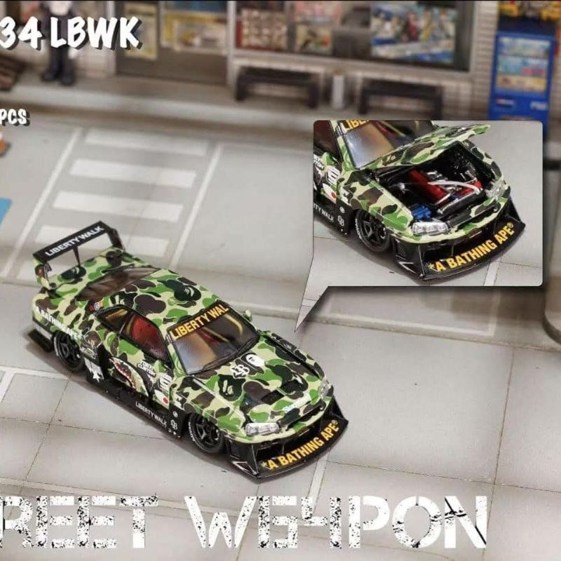 1:64 Street Weapon Nissan LB-ER34 Super Silhouette Skyline