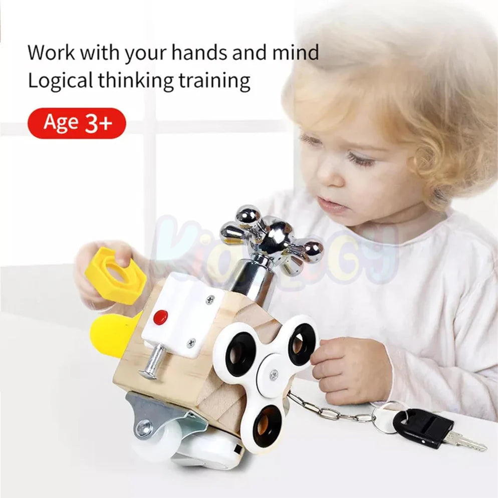Open Ended 7-in-1 Montessori Busy Cube