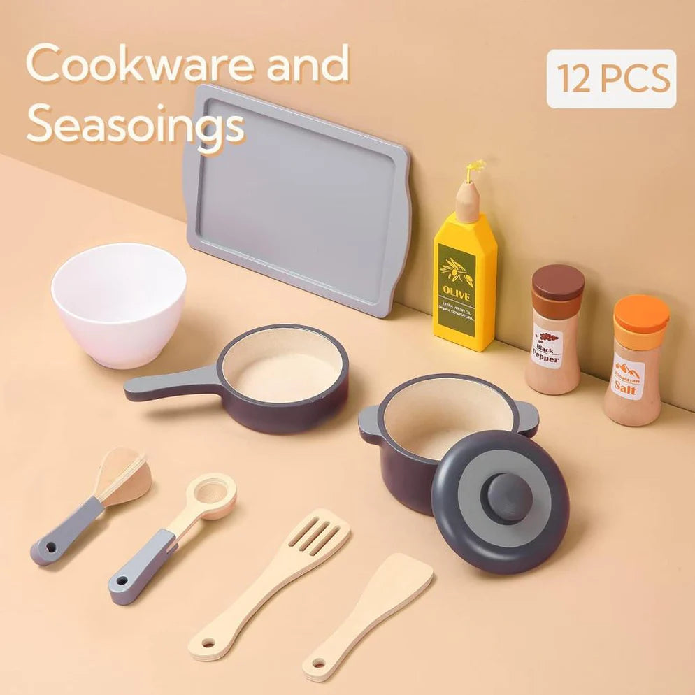 Open Ended Cookware Playset -12pcs