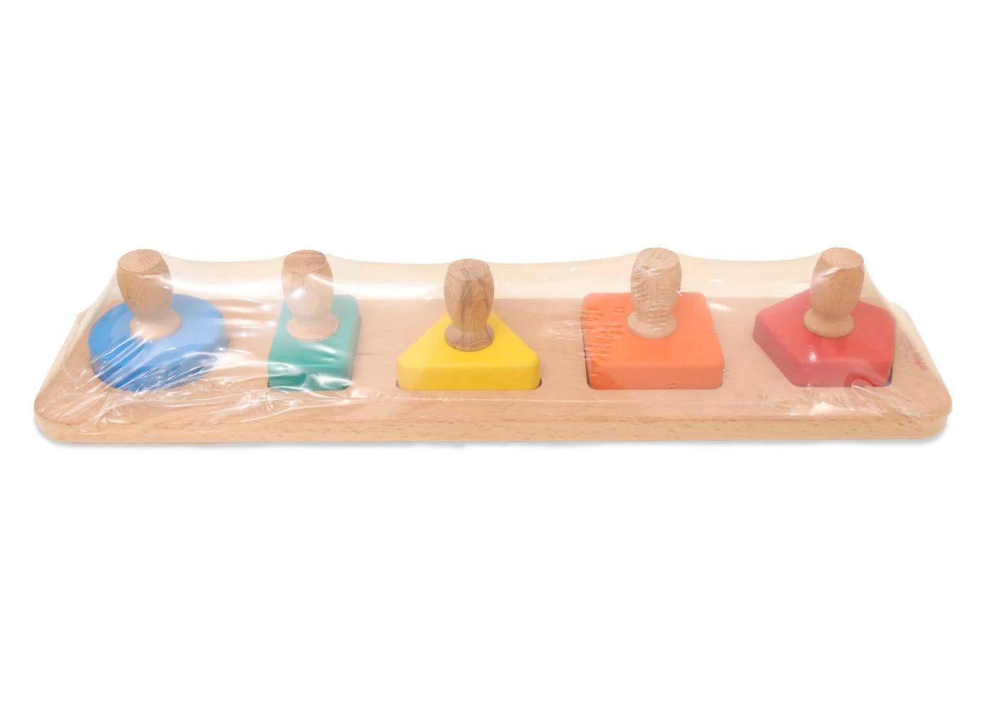 Open Ended Montessori Multi Peg Shape Stacker