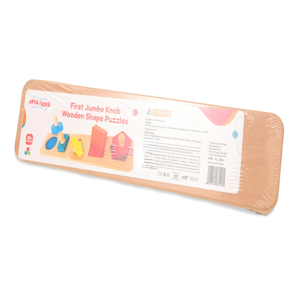 Open Ended Montessori Multi Peg Shape Stacker