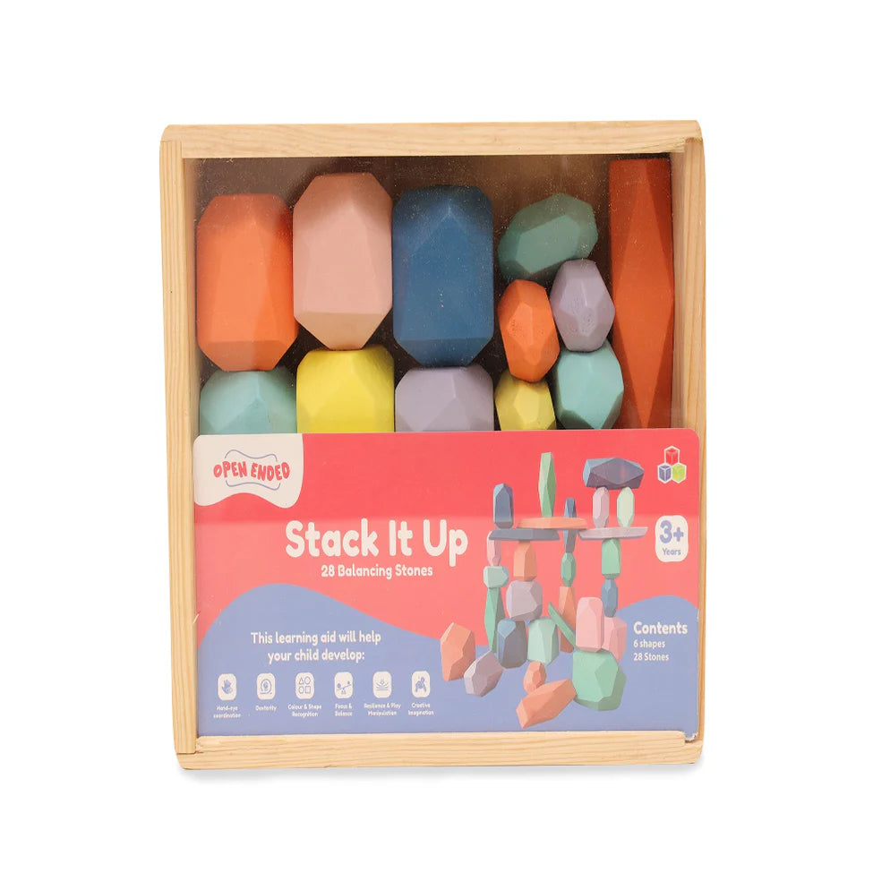 Open Ended Stack It Up - 28 pcs Balancing Stones