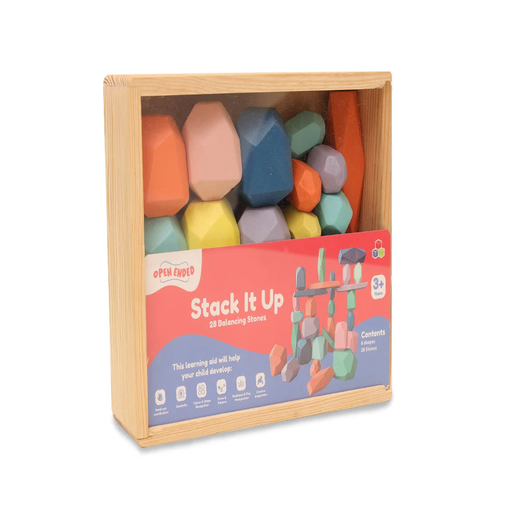 Open Ended Stack It Up - 28 pcs Balancing Stones