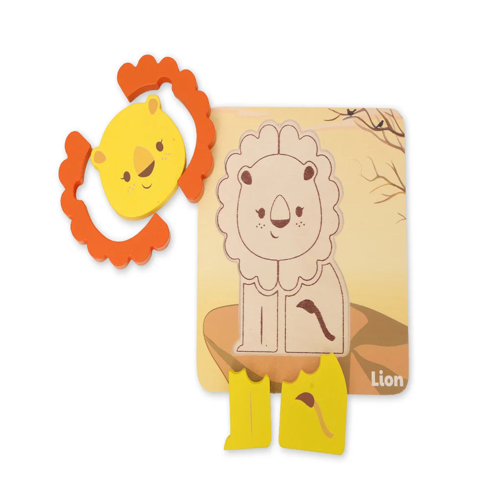 Open Ended Toddler's First 6 In 1 Puzzle