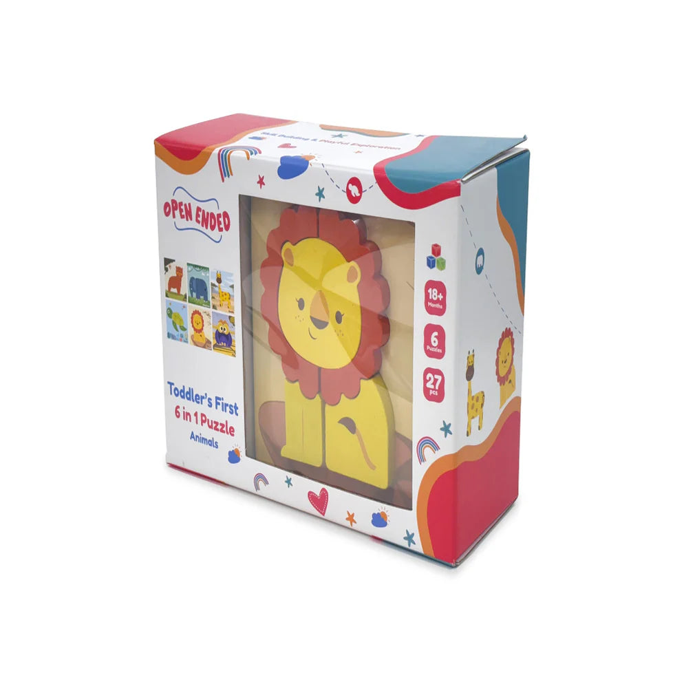 Open Ended Toddler's First 6 In 1 Puzzle