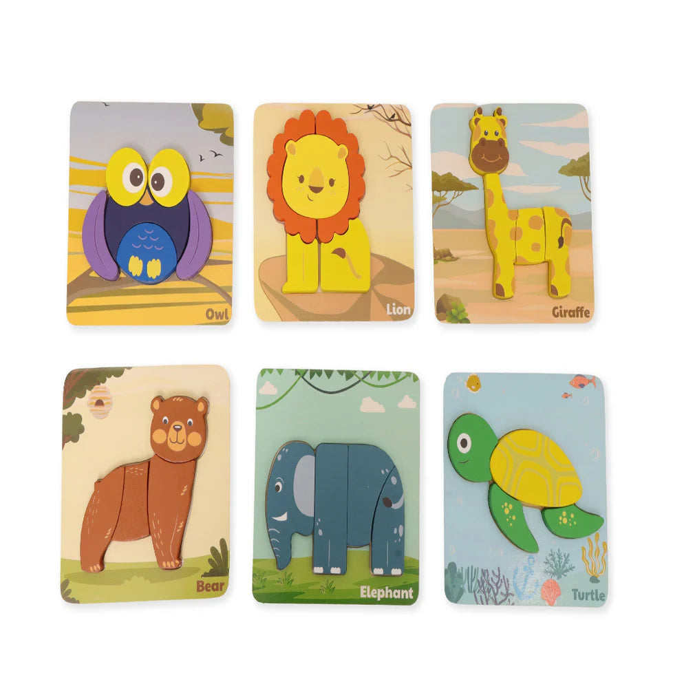Open Ended Toddler's First 6 In 1 Puzzle