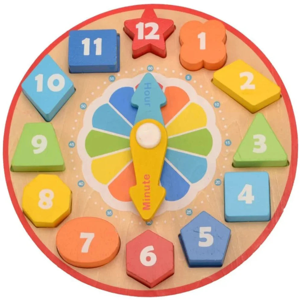Open Ended Wooden Clock Learning Kit