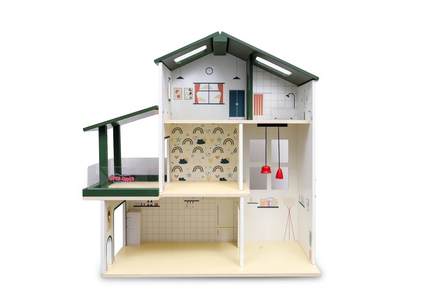 Open Ended Wooden Dollhouse