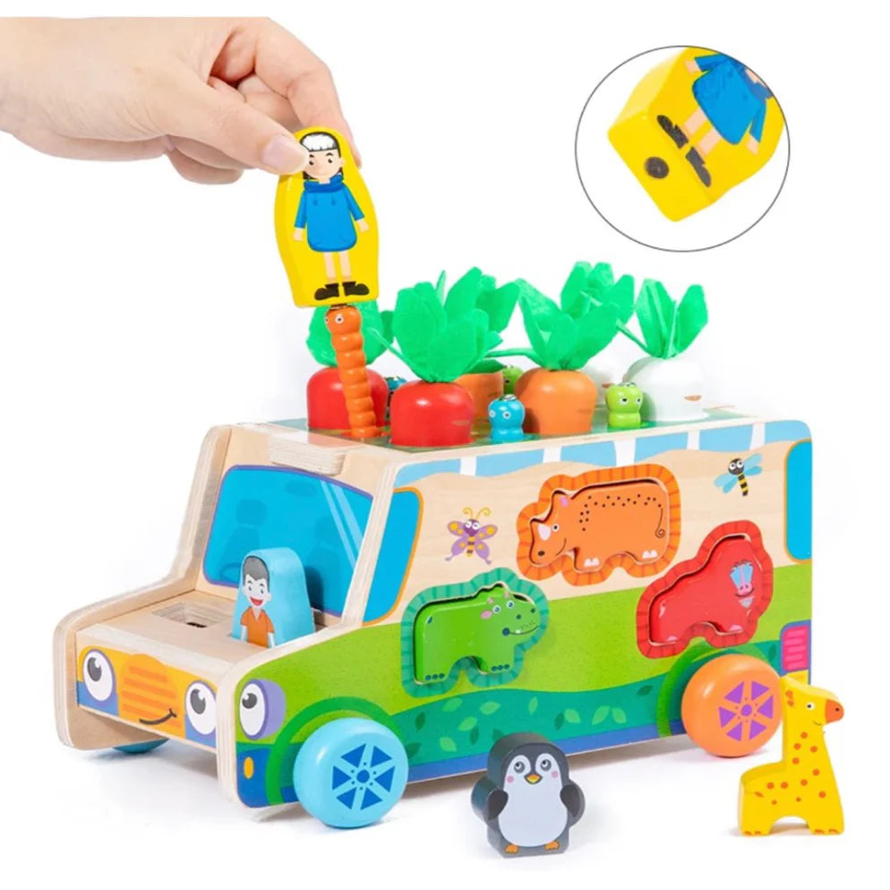Open Ended Wooden Multi Functional Radish cart