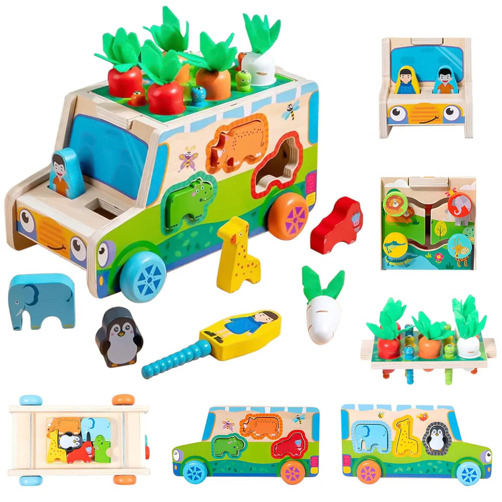 Open Ended Wooden Multi Functional Radish cart