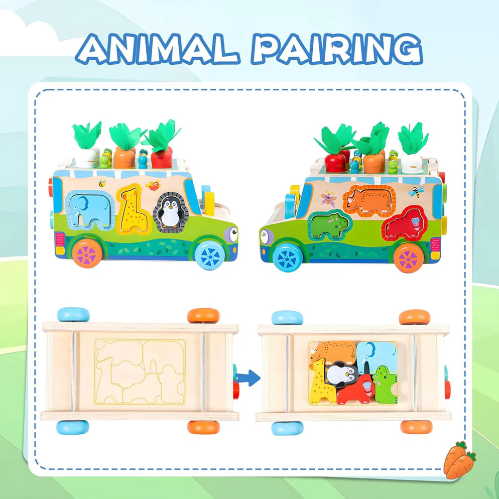 Open Ended Wooden Multi Functional Radish cart