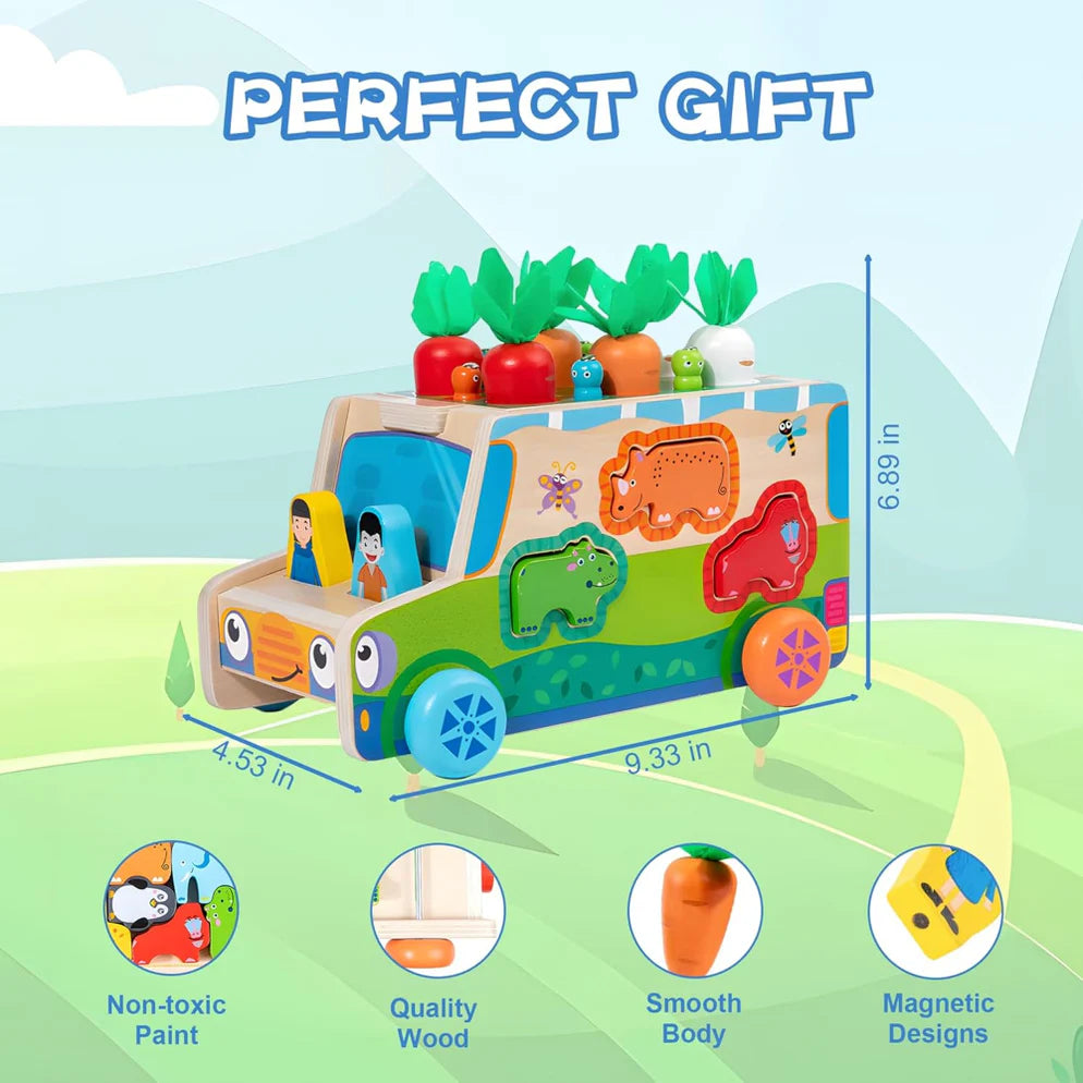 Open Ended Wooden Multi Functional Radish cart