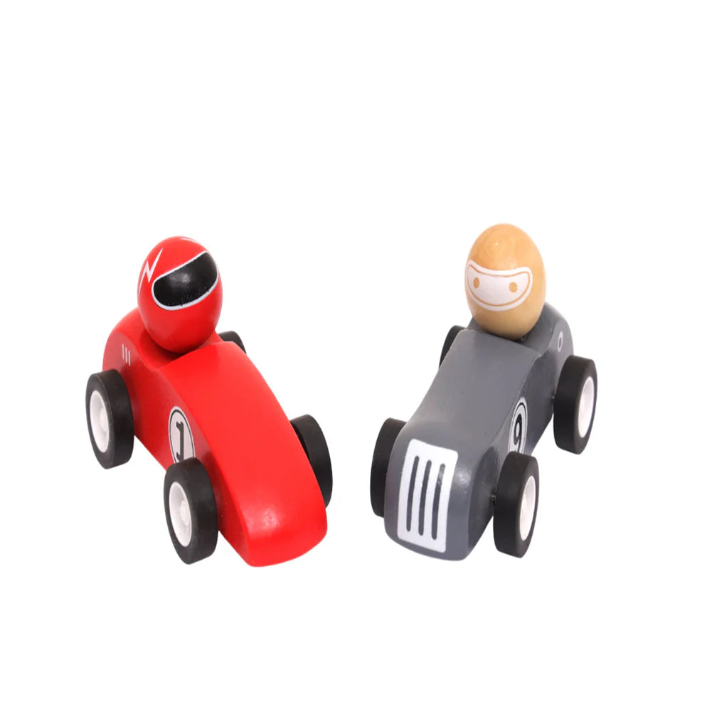 Open Ended Wooden Pull Back Race Car