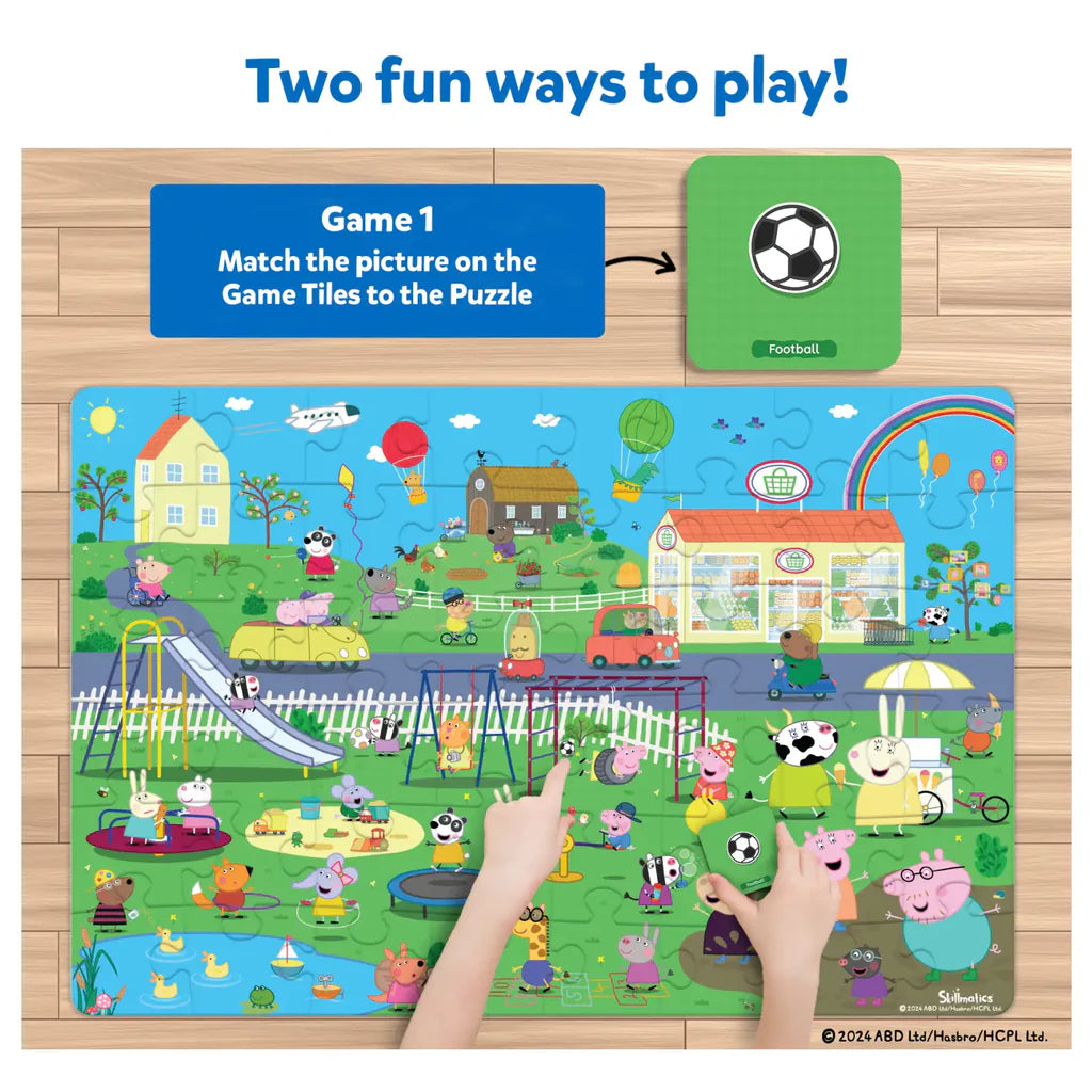SKILLMATICS Piece & Play: Peppa Pig | Floor Puzzle & Game (ages 3-7)