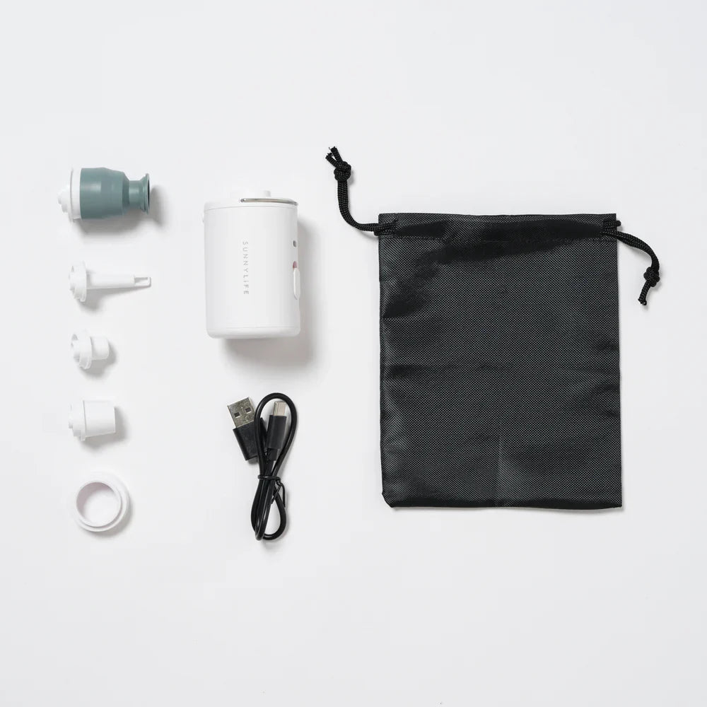 PORTABLE Electric Air Pump White