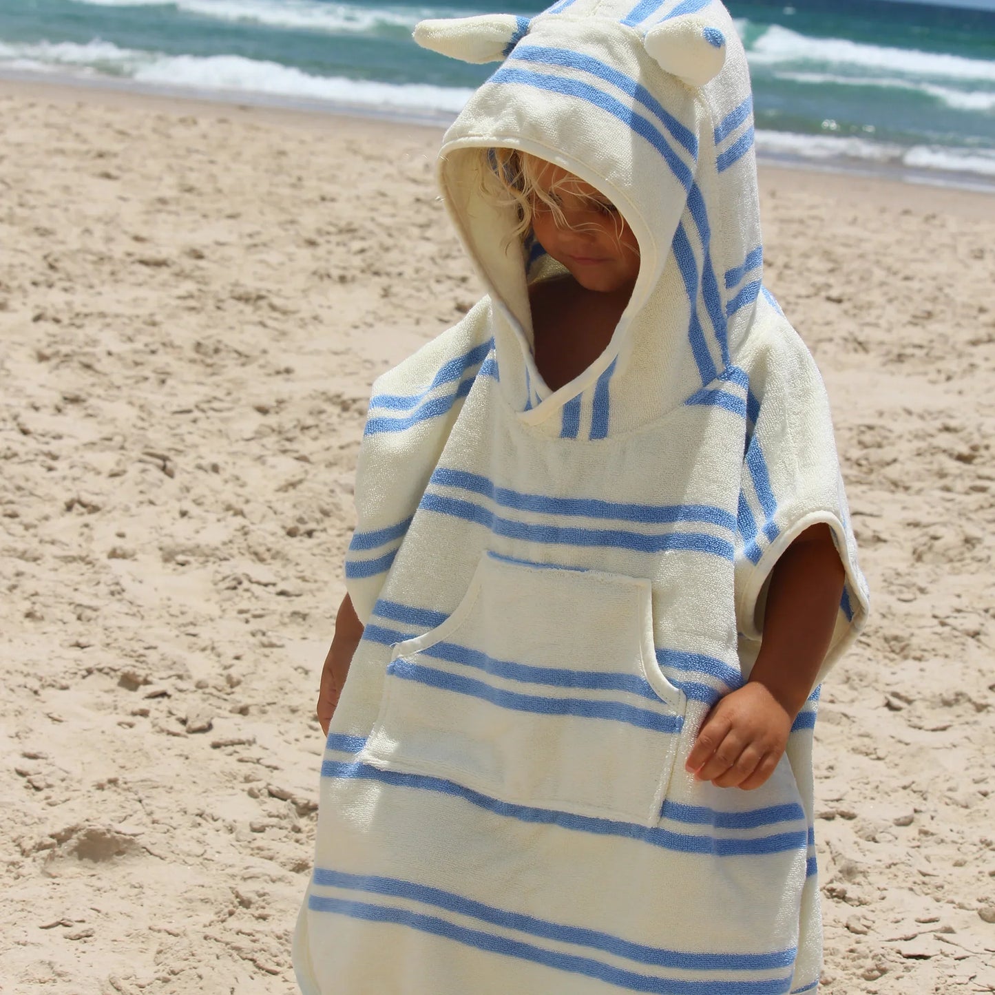 Towel K Hooded Seagull Blue