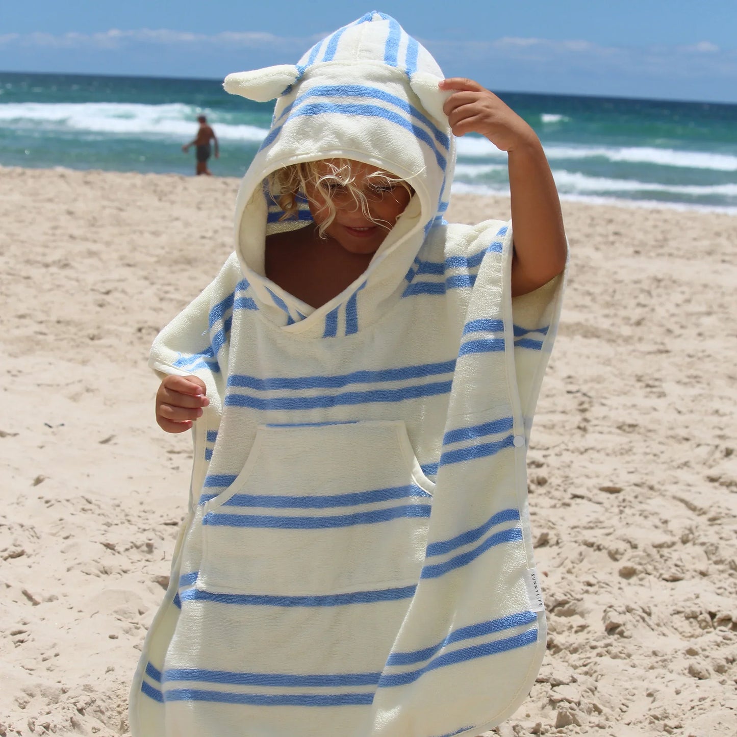 Towel K Hooded Seagull Blue