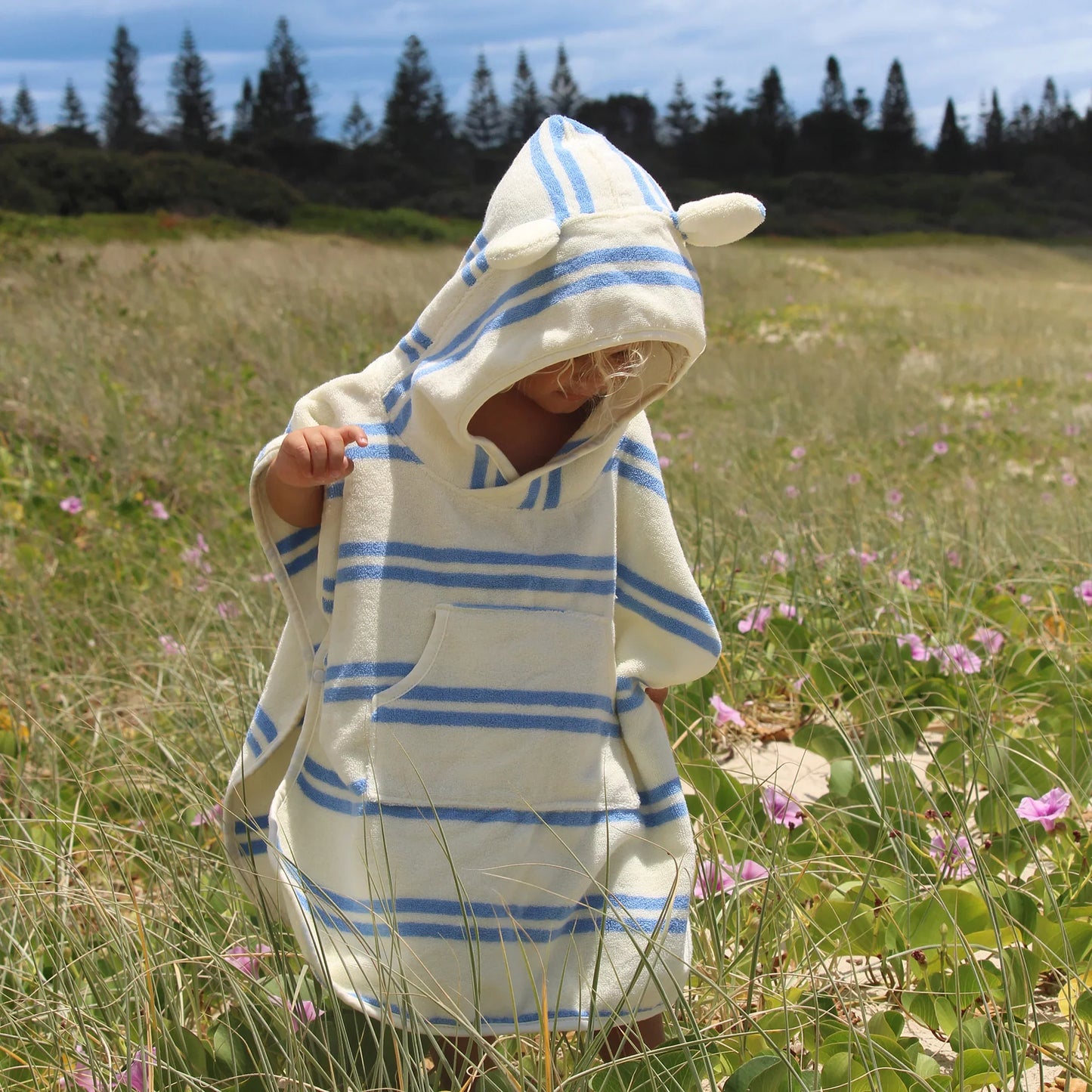 Towel K Hooded Seagull Blue